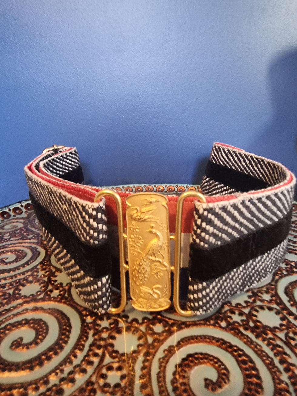 Thumbnail: 1930's belt with peacock detail buckle