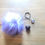 Thumbnail: Faux Fur Silver Pendant Pom Pom Keyrings