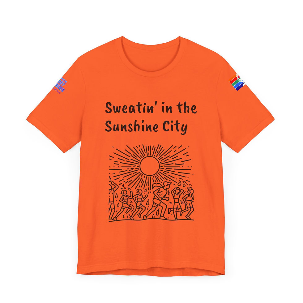 Thumbnail: Sweatin' in the Sunshine City – St. Pete Unisex Jersey Tee