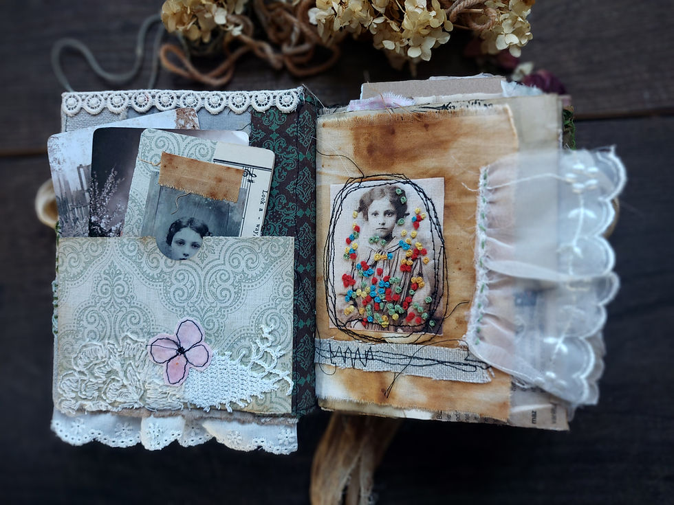 Thumbnail: Mixed media journal " Home".