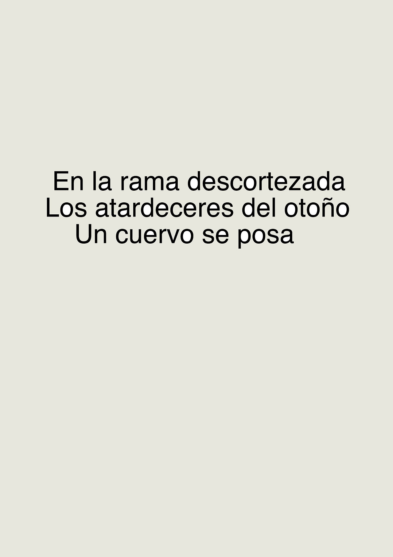 En la rama descortezada