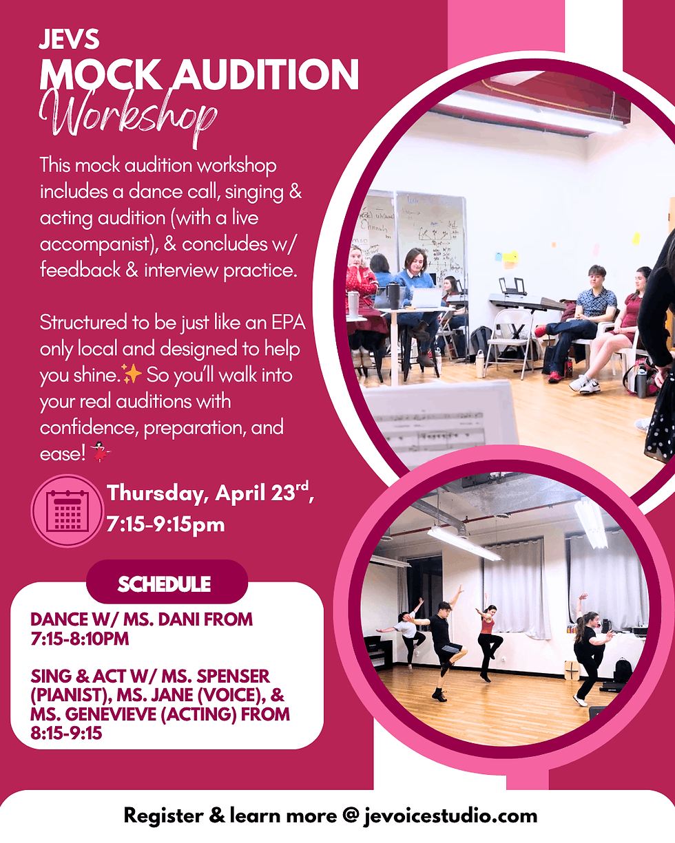 Mock Audition Workshop w/ JEVS