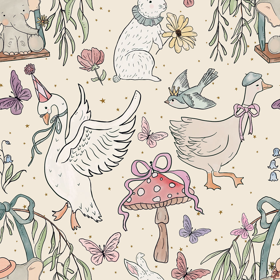 Whimsical Spring Garden