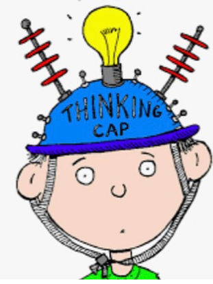 Thinking caps mess up your hair.