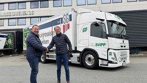 Vi har fått vårt første gassdrevne kjøretøy: Ny Volvo FM460 LBG til D Danielsen