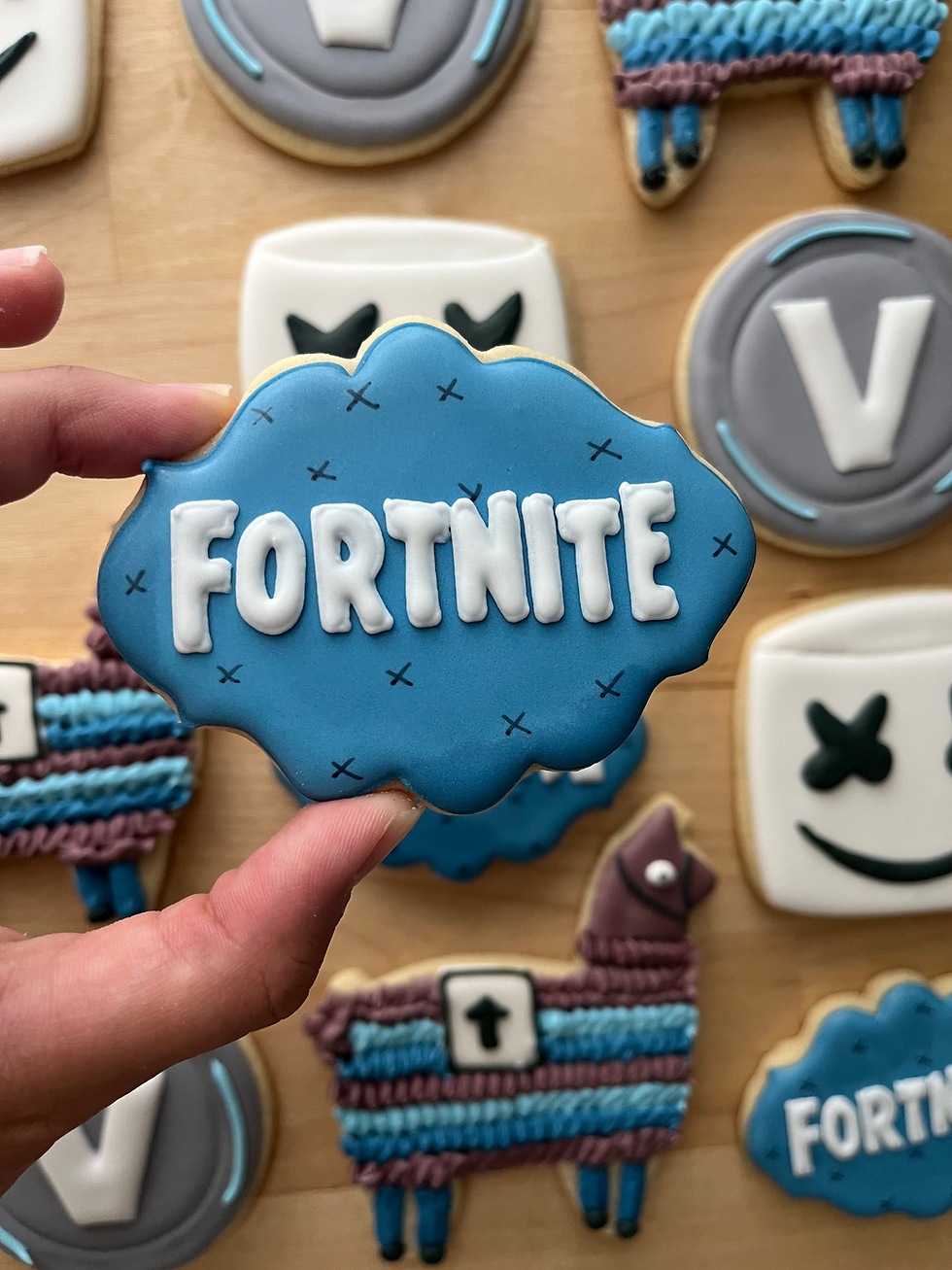 Fortnite Cookies, Birthday cookies