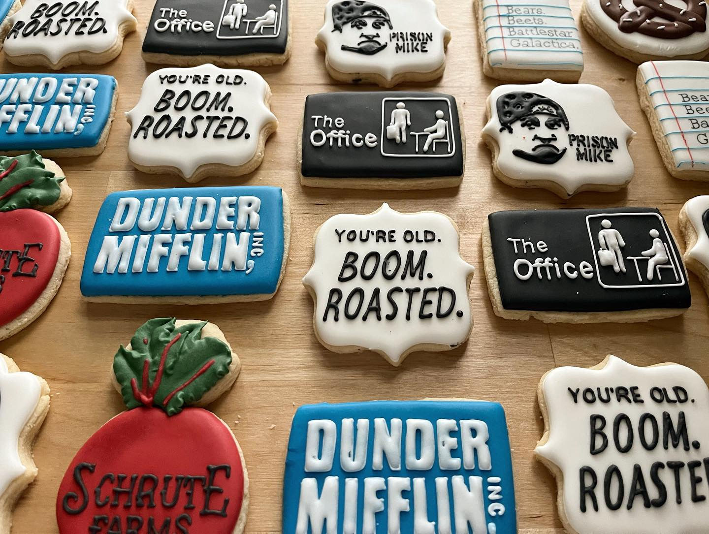 The Office birthday Cookies