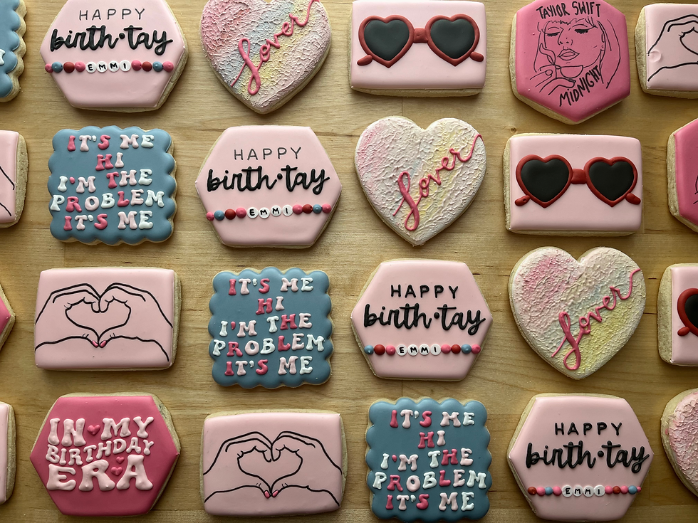 Taylor Swift Cookies, Birthday cookies