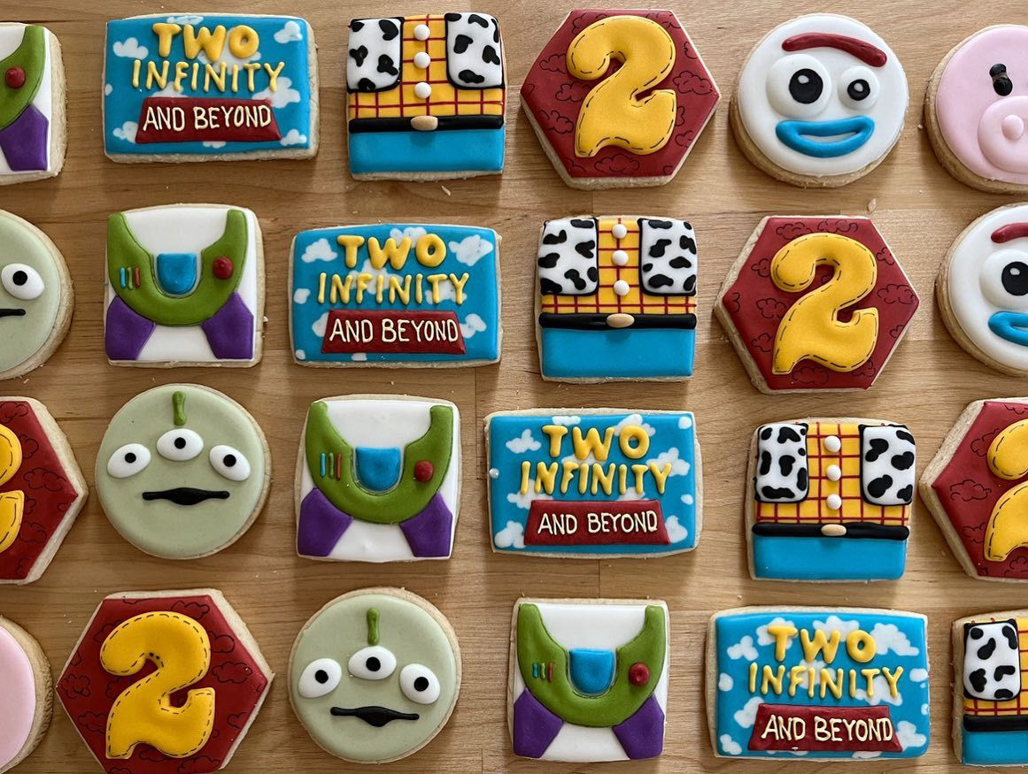 Toy Story cookies, birthday cookies