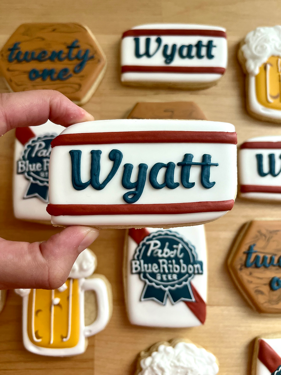Beer cookies, Birthday cookies