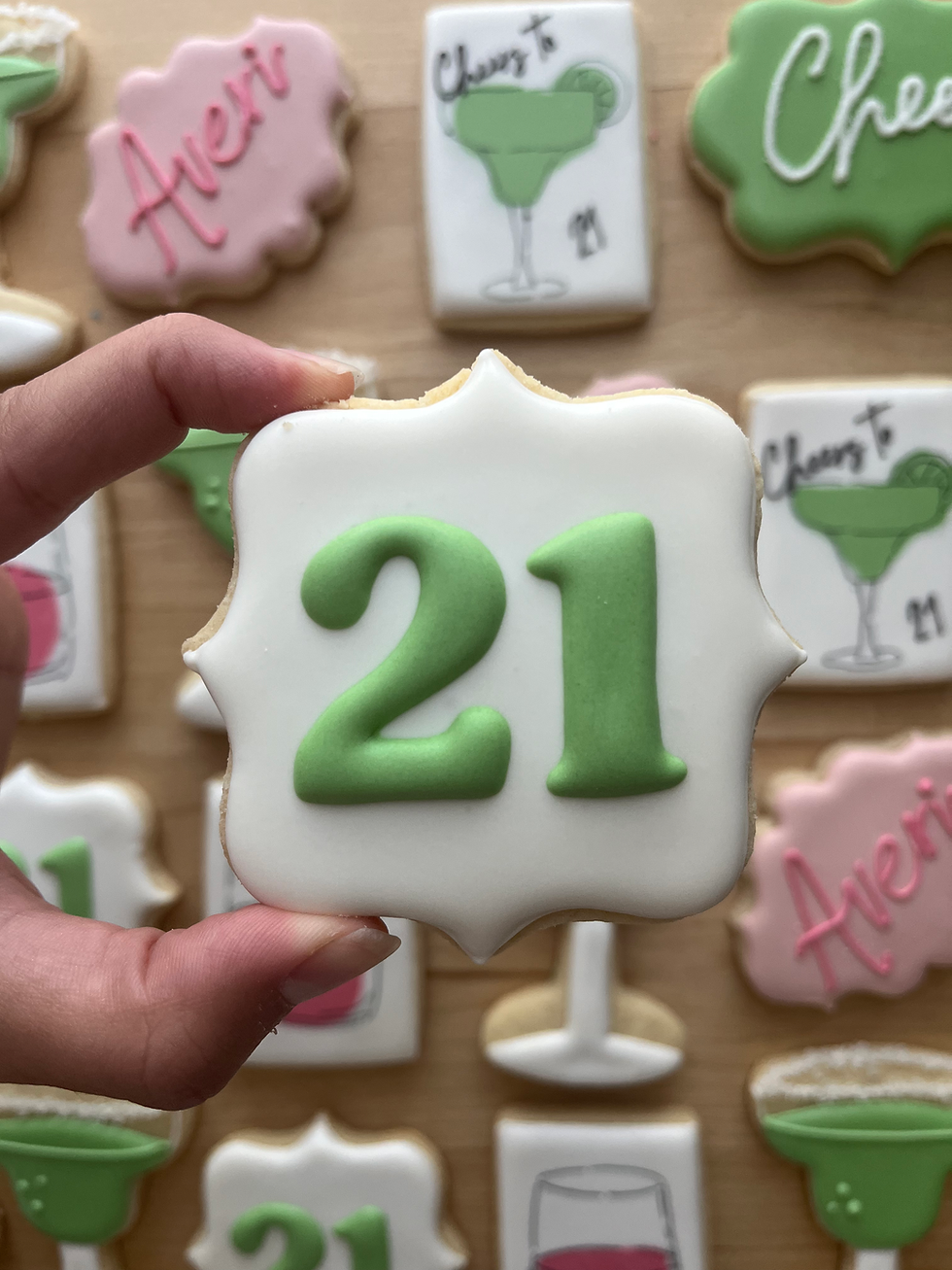 Thumbnail: 21st birthday cookies, decorated cookies