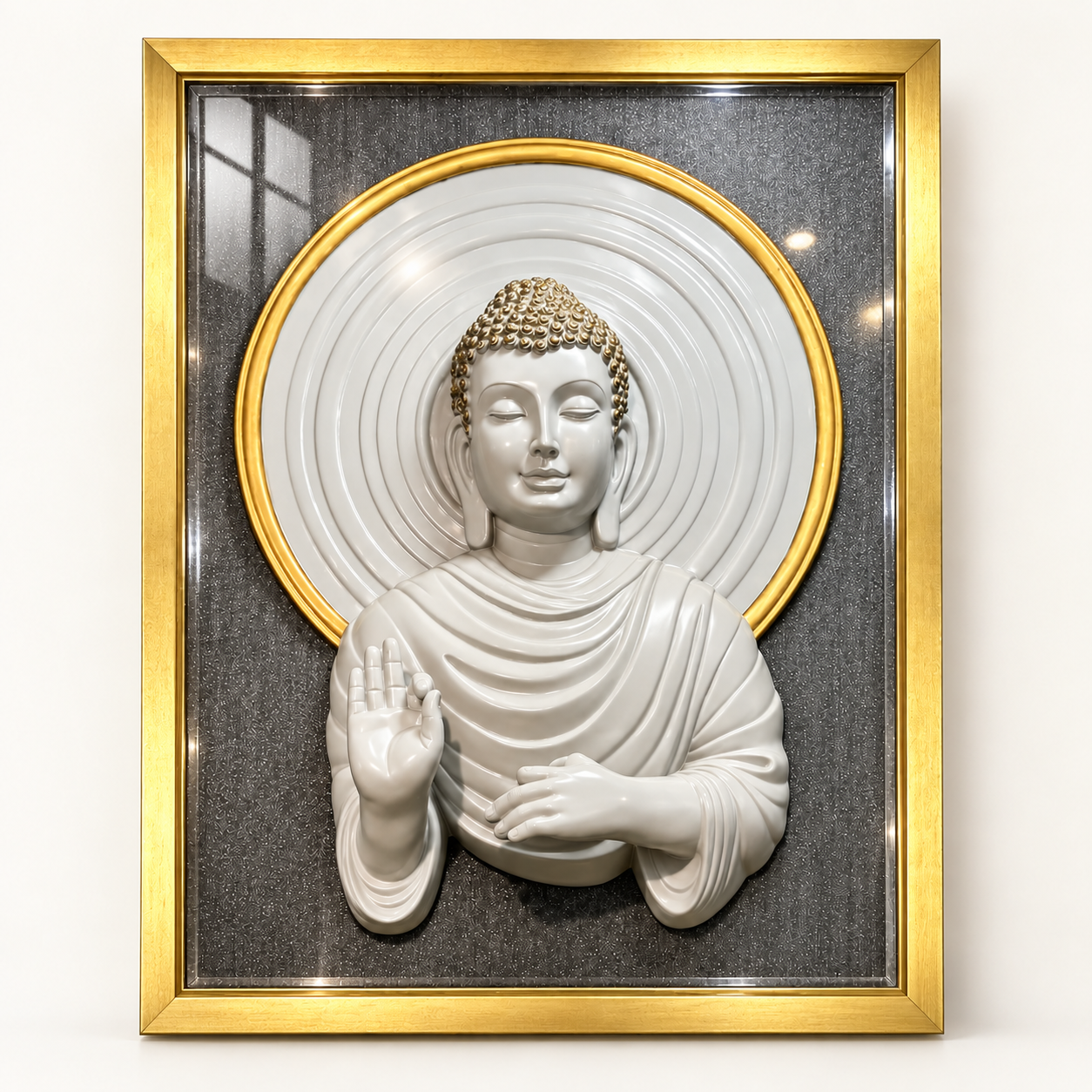 Divine Serenity Buddha Mural Wall Art