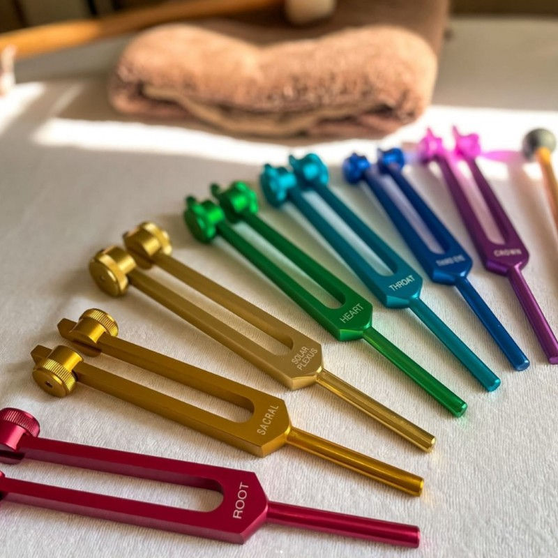 diapason pour chaque chakra selon la couleur du chakra