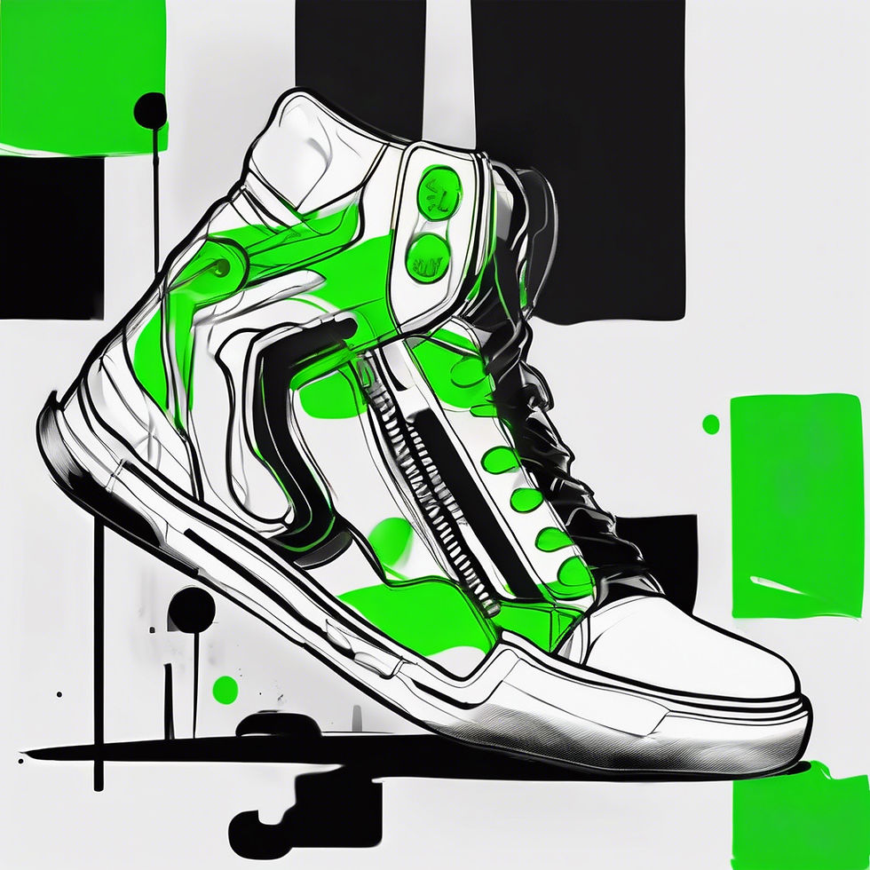 SCARPE BIANCO NERO VERDE FLUO.jpg