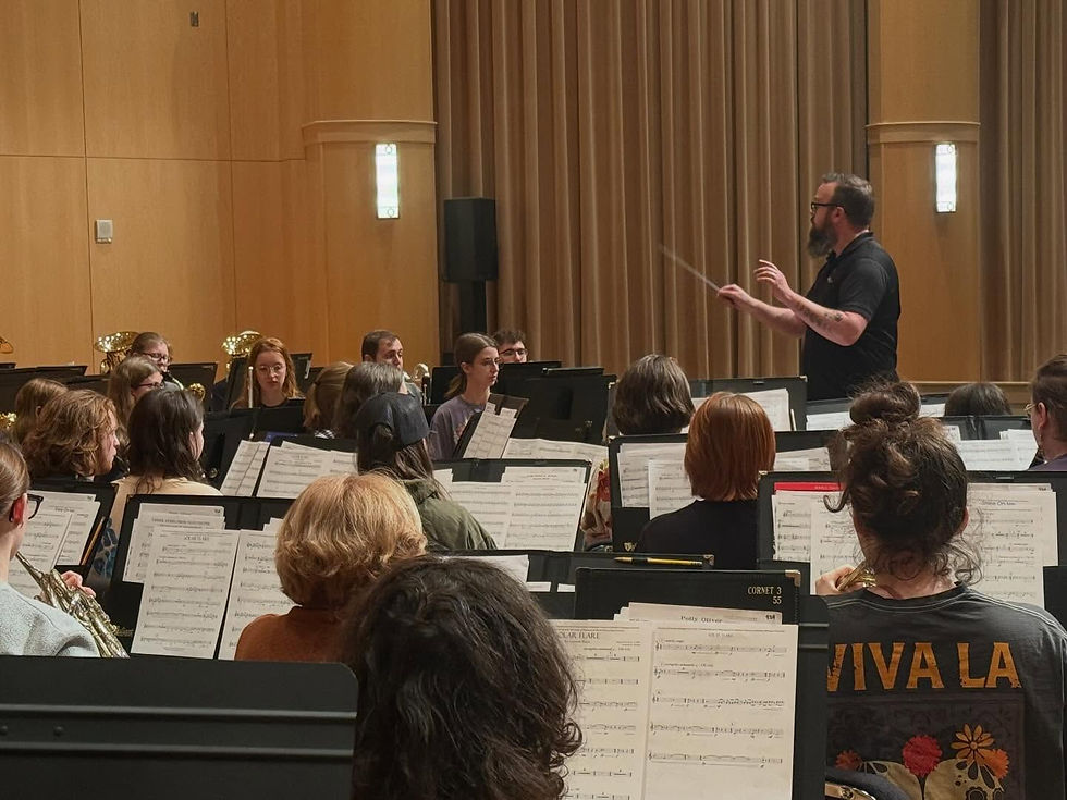 "Solar Flare" rehearsal at Northern Michigan University