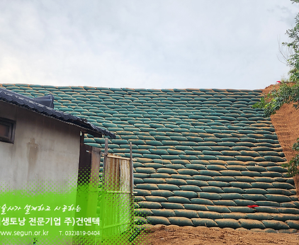[  식생토낭] 거창 OO타운 주택단지 조성 공사 현장