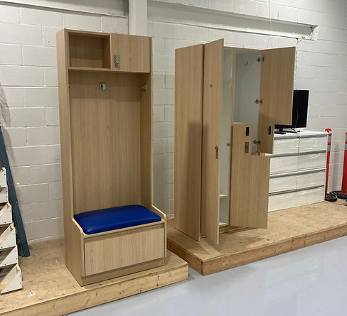 wood lockers