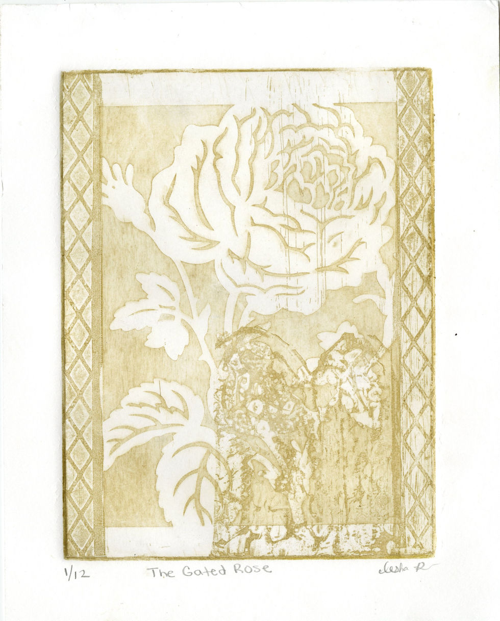 The Gated Rose Print