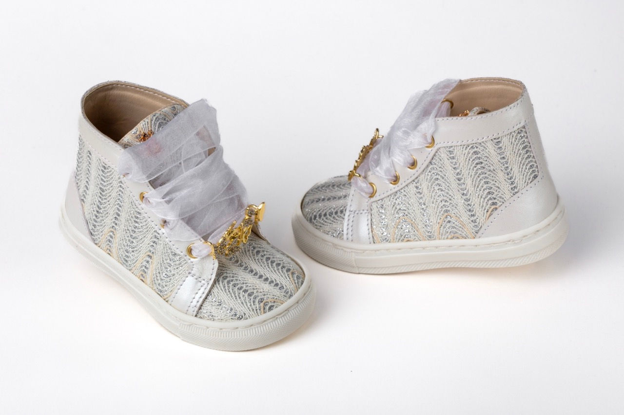 Μποτάκι περπατήματος από λευκό δέρμα-Κ3100Α