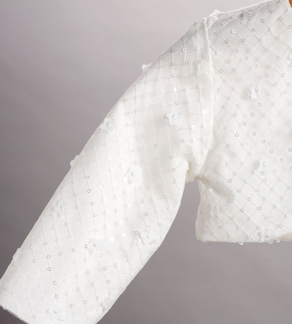 Βαπτιστικό εκρού φόρεμα από τούλι  Newlife