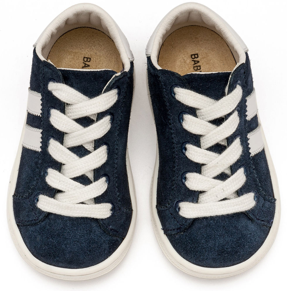 Δετά Δίχρωμα Σνίκερς  BS3086 Μπλε Λευκό