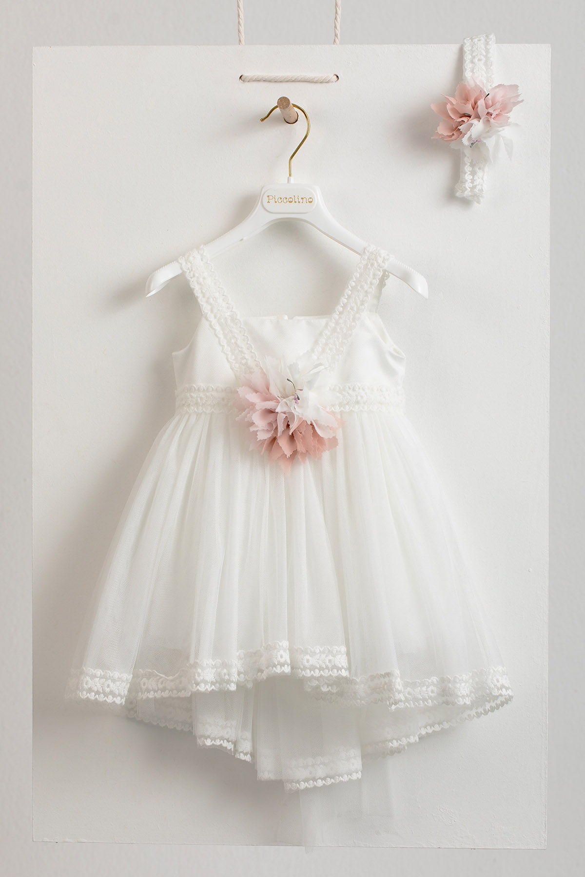 Βαπτιστικό φόρεμα Catherine Ivory-Puce - DR22S91IP