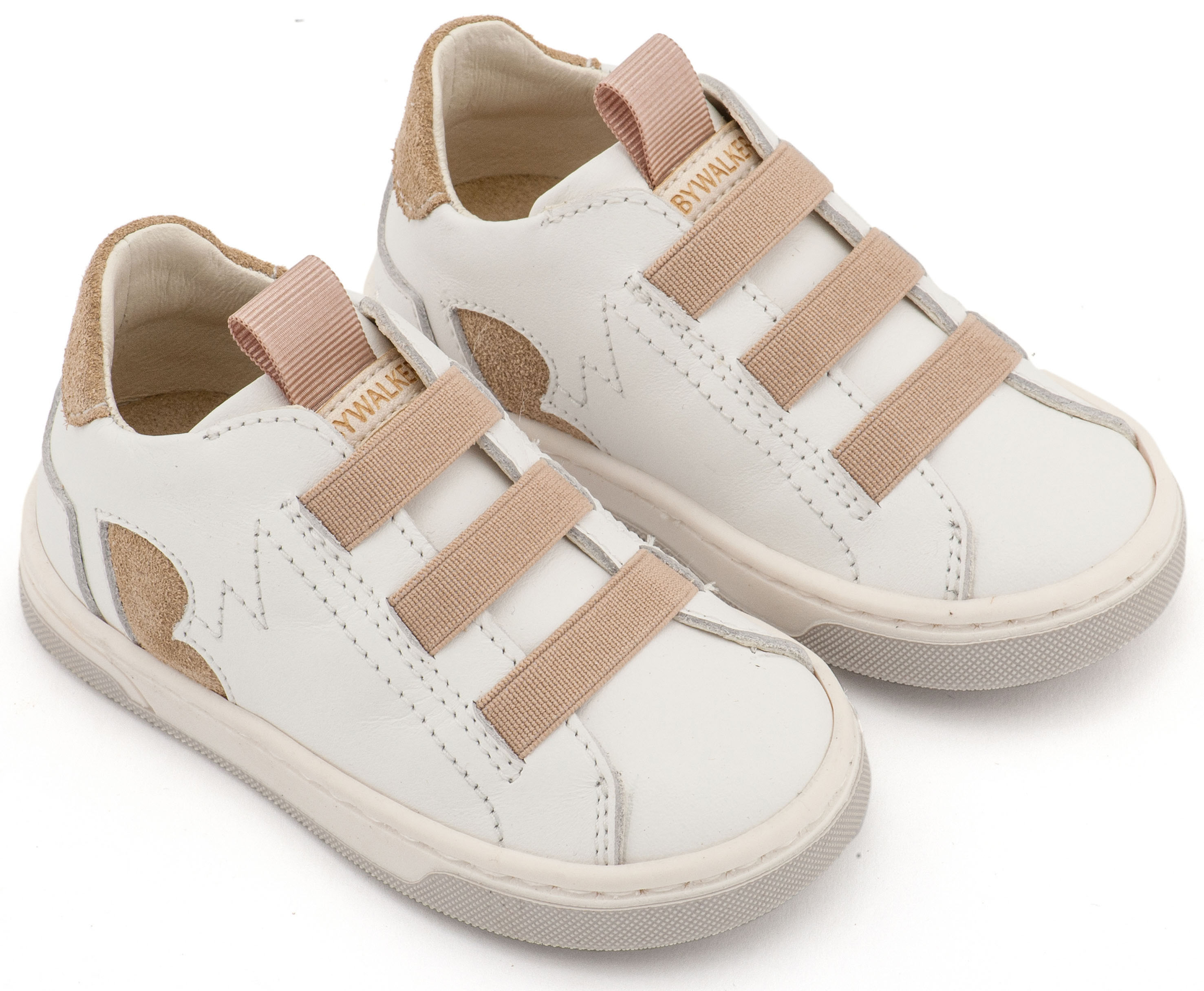 Sneaker Παντοφλέ με Λαστιχάκια EXC8005 Λευκό-Μπέζ