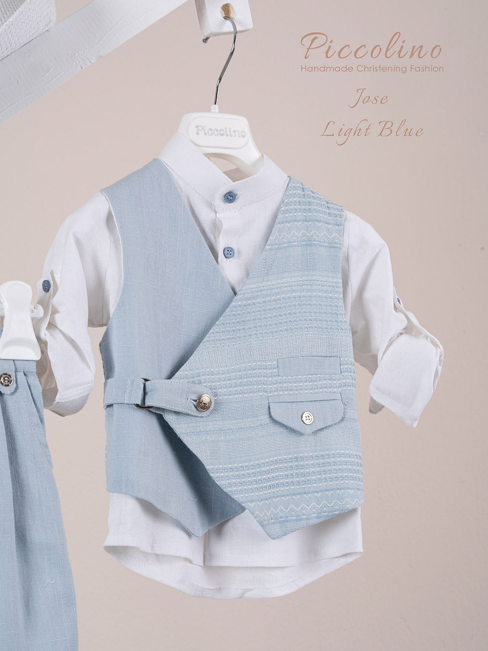 Βαπτιστικό κοστούμι Piccolino Jose σε χρώμα Light blue