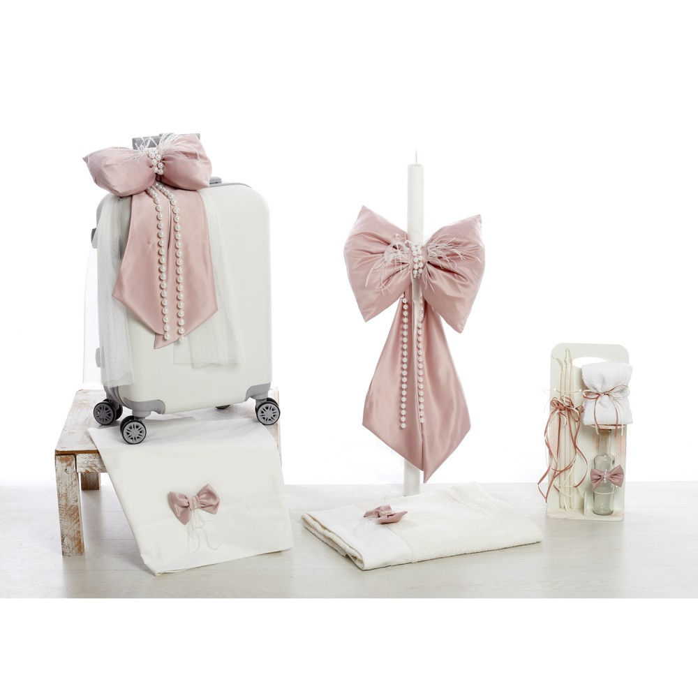 Σετ Βάπτισης Βαλίτσα "Satin & Pearl Elegance"  BELIS-2644