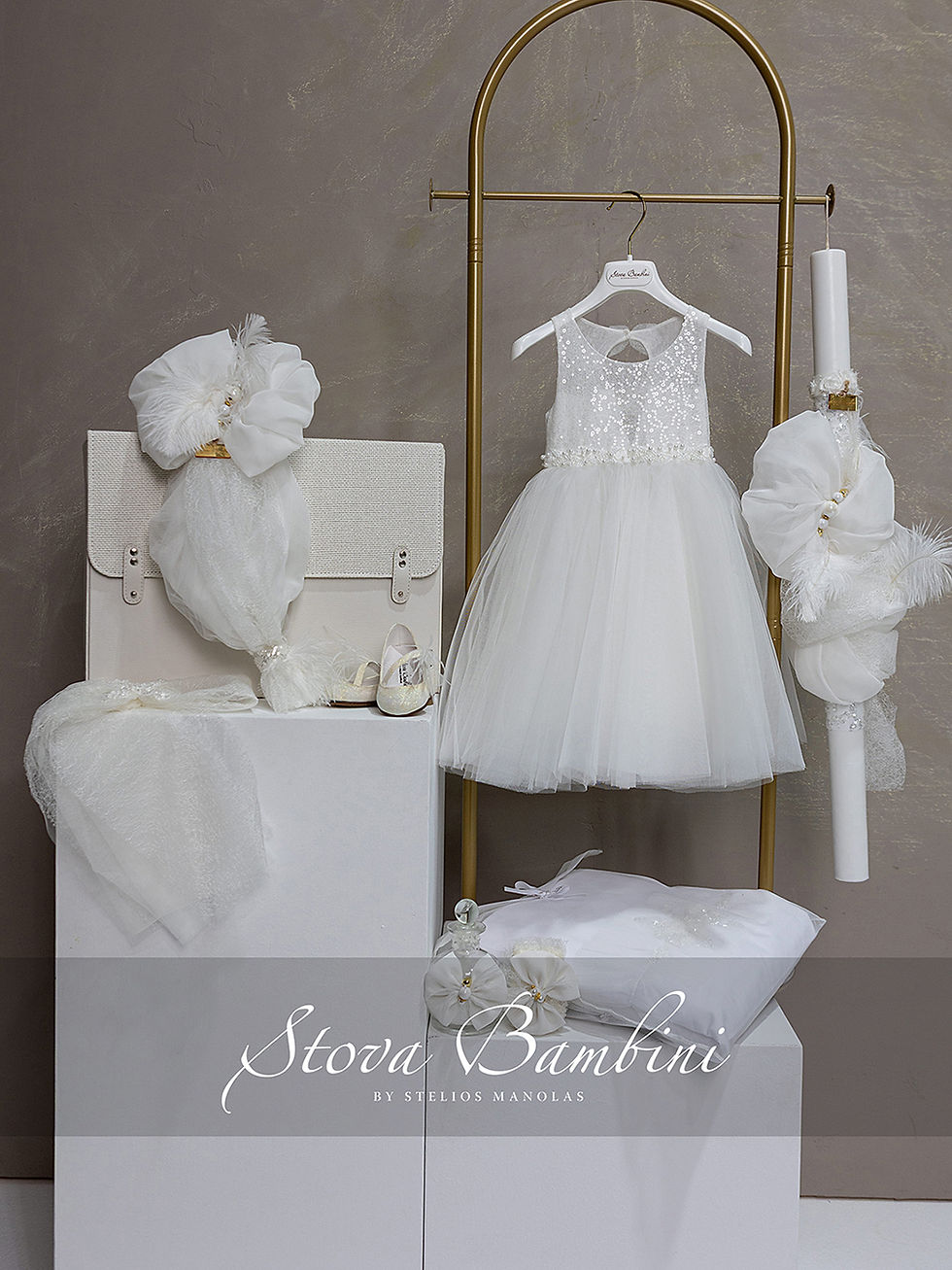 Πακέτο βάπτισης για κορίτσι Stova Bambini- SS26G9