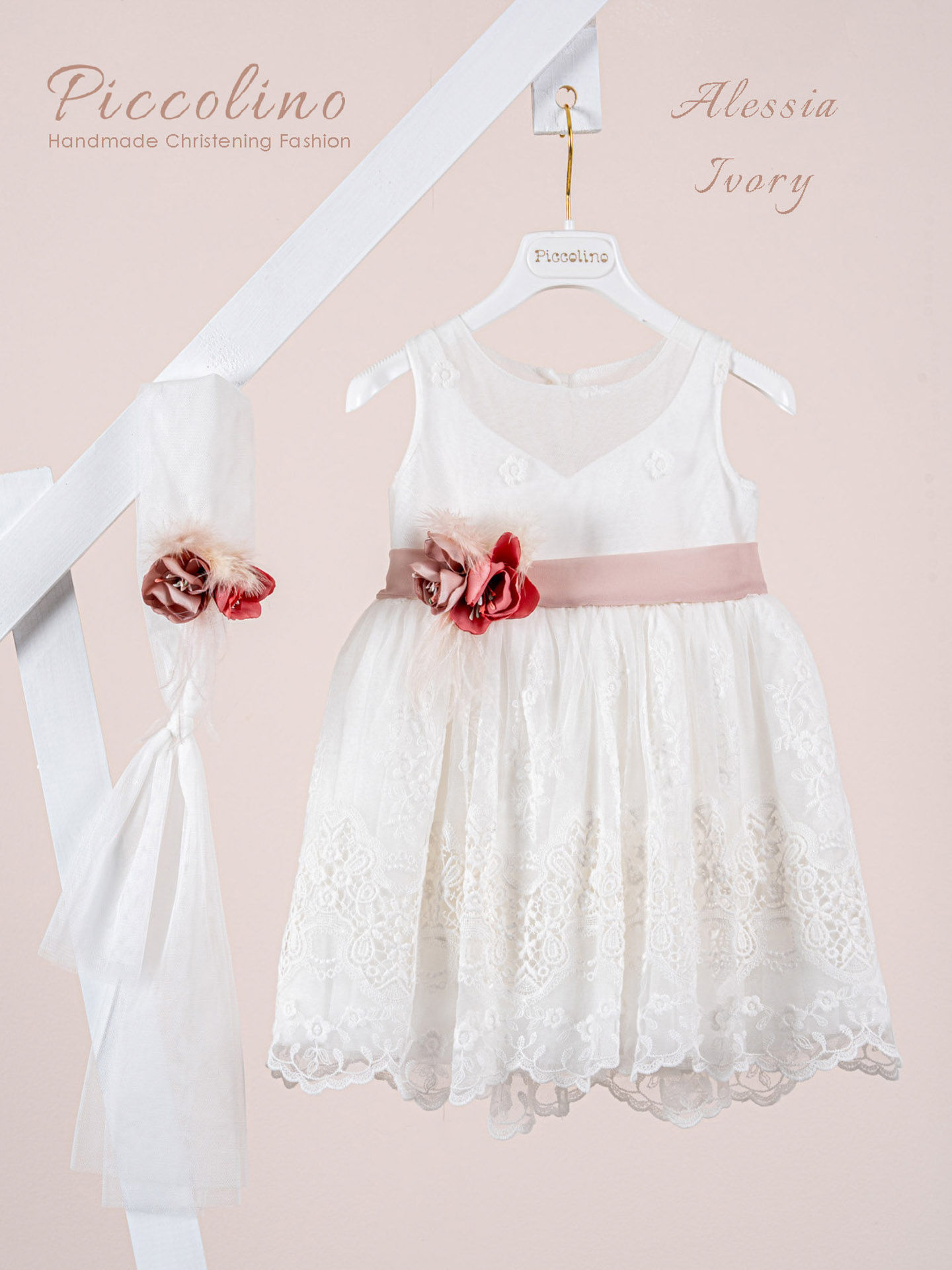 Βαπτιστικό φόρεμα Piccolino Alessia Ivory