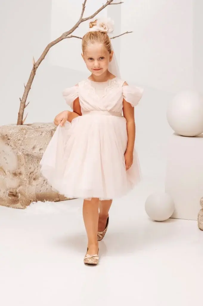 Χειμερινό φόρεμα βάπτισης Babybloom-126.605.6980