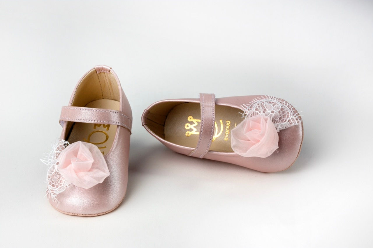 Μπαλαρίνα αγκαλιάς από dusty pink δέρμα-Κ307P