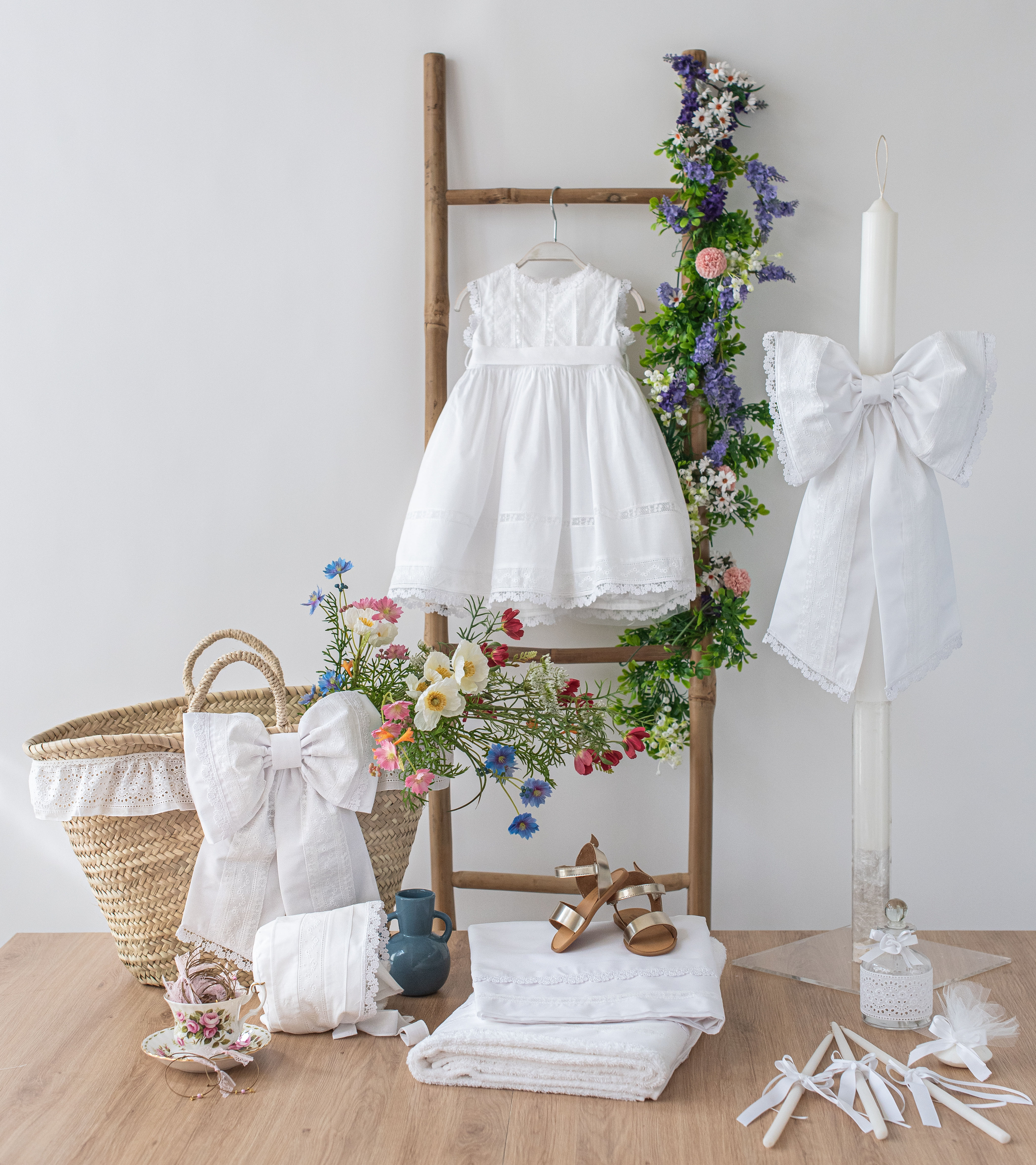 Luxury ολοκληρωμένο πακέτο βάπτισης τριανταφυλλάκι