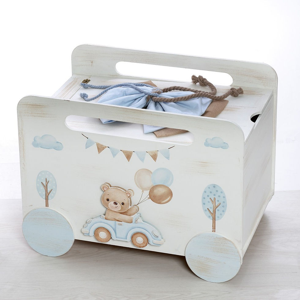 Σετ βάπτισης  Αρκουδάκι αυτοκίνητο-ΣΚΒ-2416