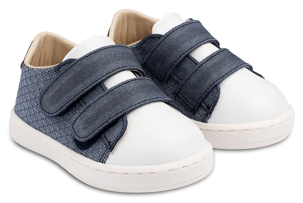 Sneakers Διπλή Μπαρέτα Χρατς PRI2104  Μπλε Ρουά Λευκό