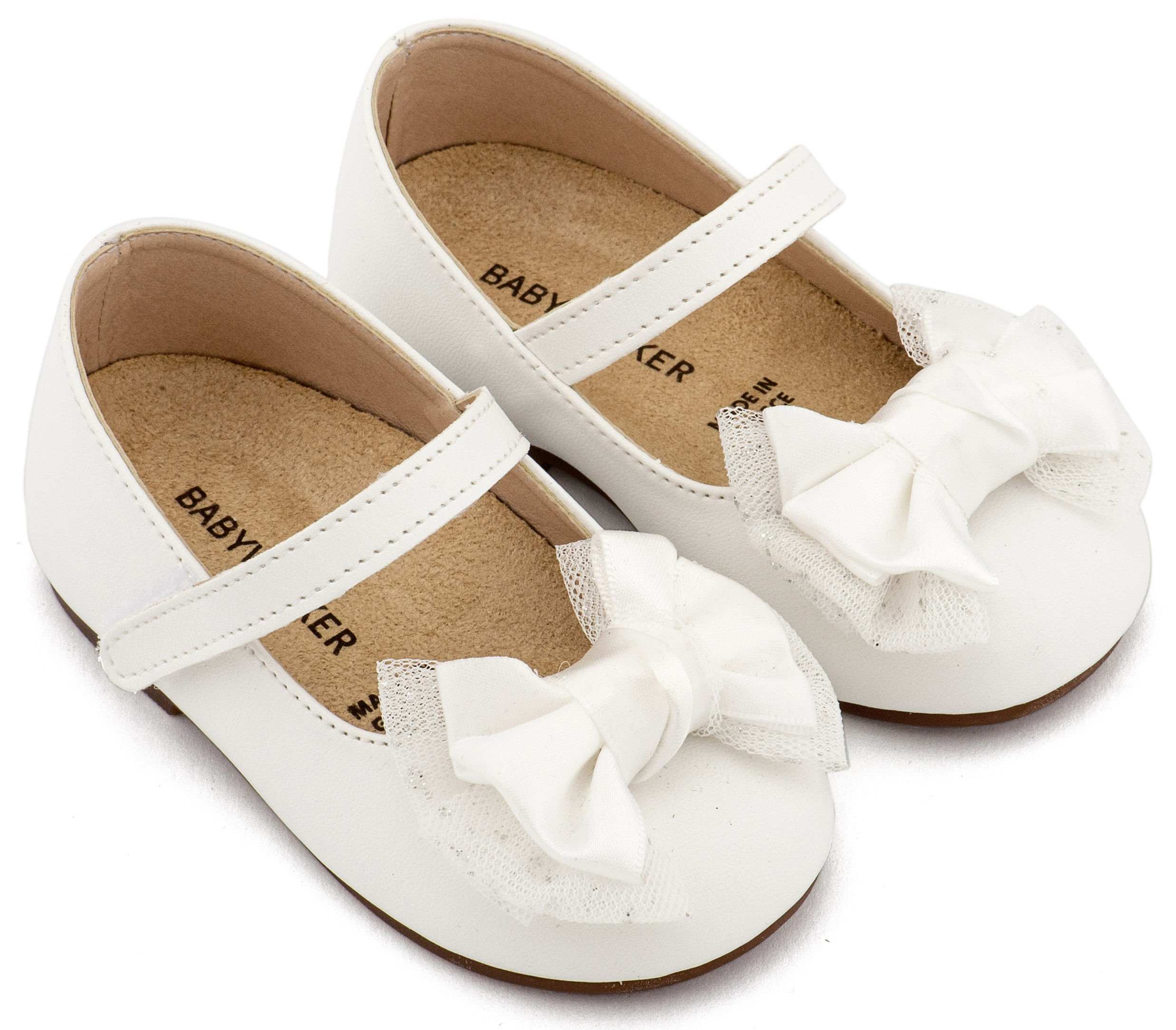 Γοβάκι Μονή Μπαρέτα Διακοσμημένη με Φιόγκο BS3599 Λευκό