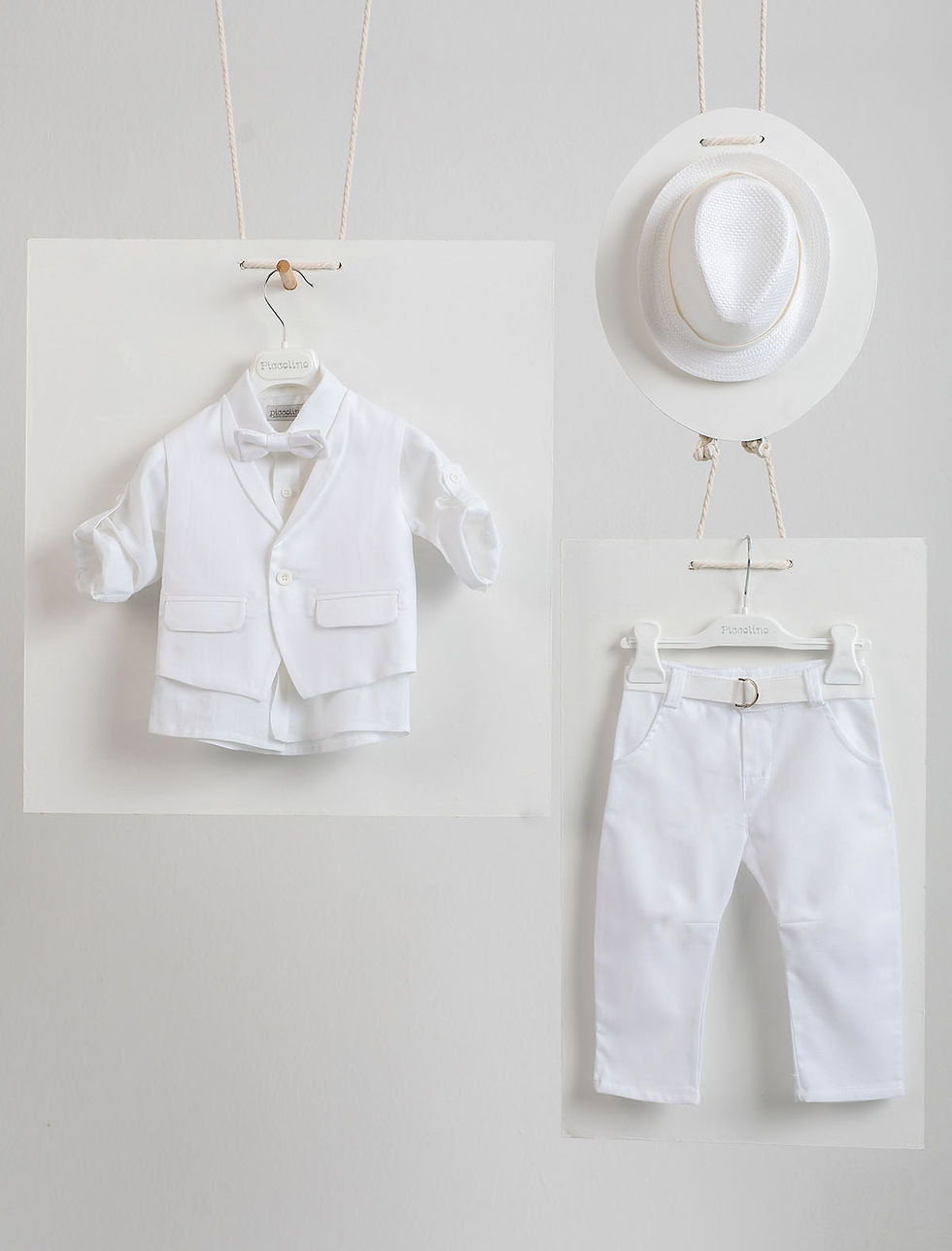 Βαπτιστικό κοστούμι Piccolino Ian σε χρώμα white