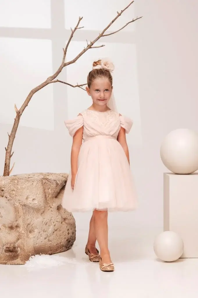 Χειμερινό φόρεμα βάπτισης Babybloom-126.605.6980