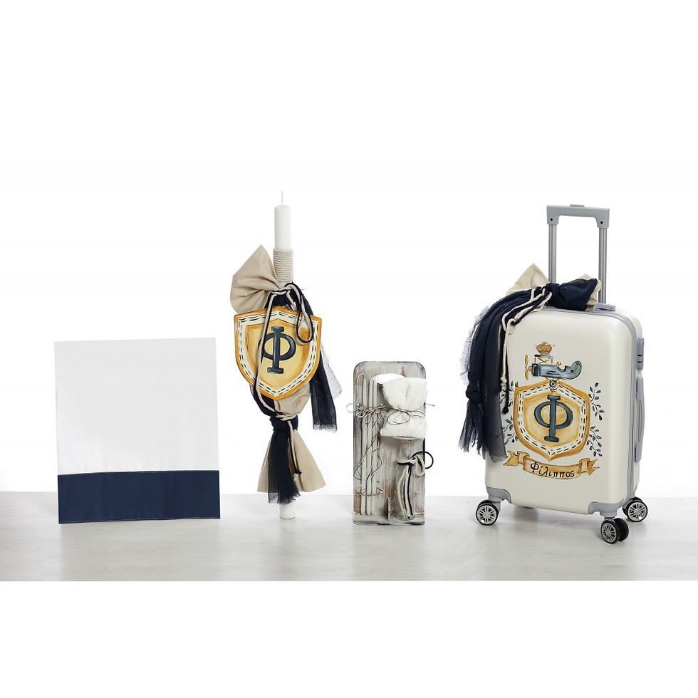 Σετ βάπτισης Μονόγραμμα-ΣΚΒ-2404