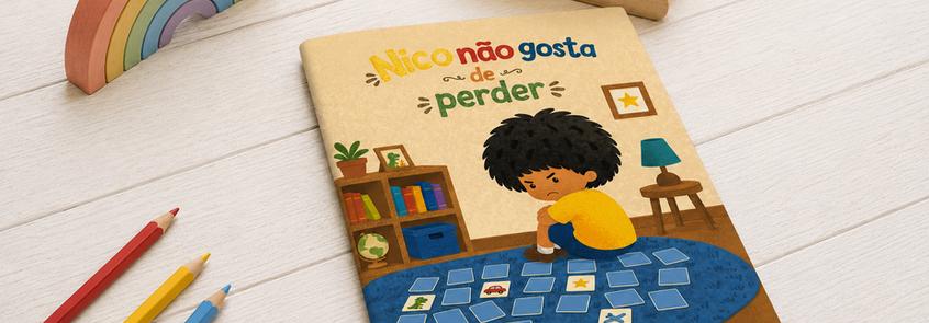 Livro infantil "Nico não gosta de perder.