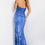 Thumbnail: Strapless Sequined Gown with Corset Bodice 43334