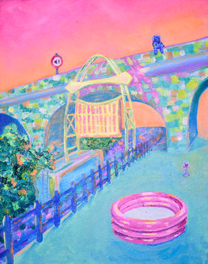Tyne bar. Ouseburn. Painting. Nostalgia. Art. Newcastle Upon Tyne. 