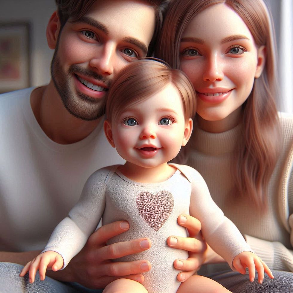 parents with their firstborn child