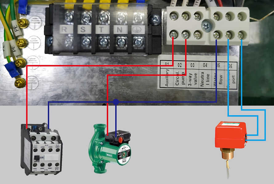 power-connection-of-heat-pump