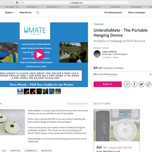 UmbrellaMate Launched On Indiegogo