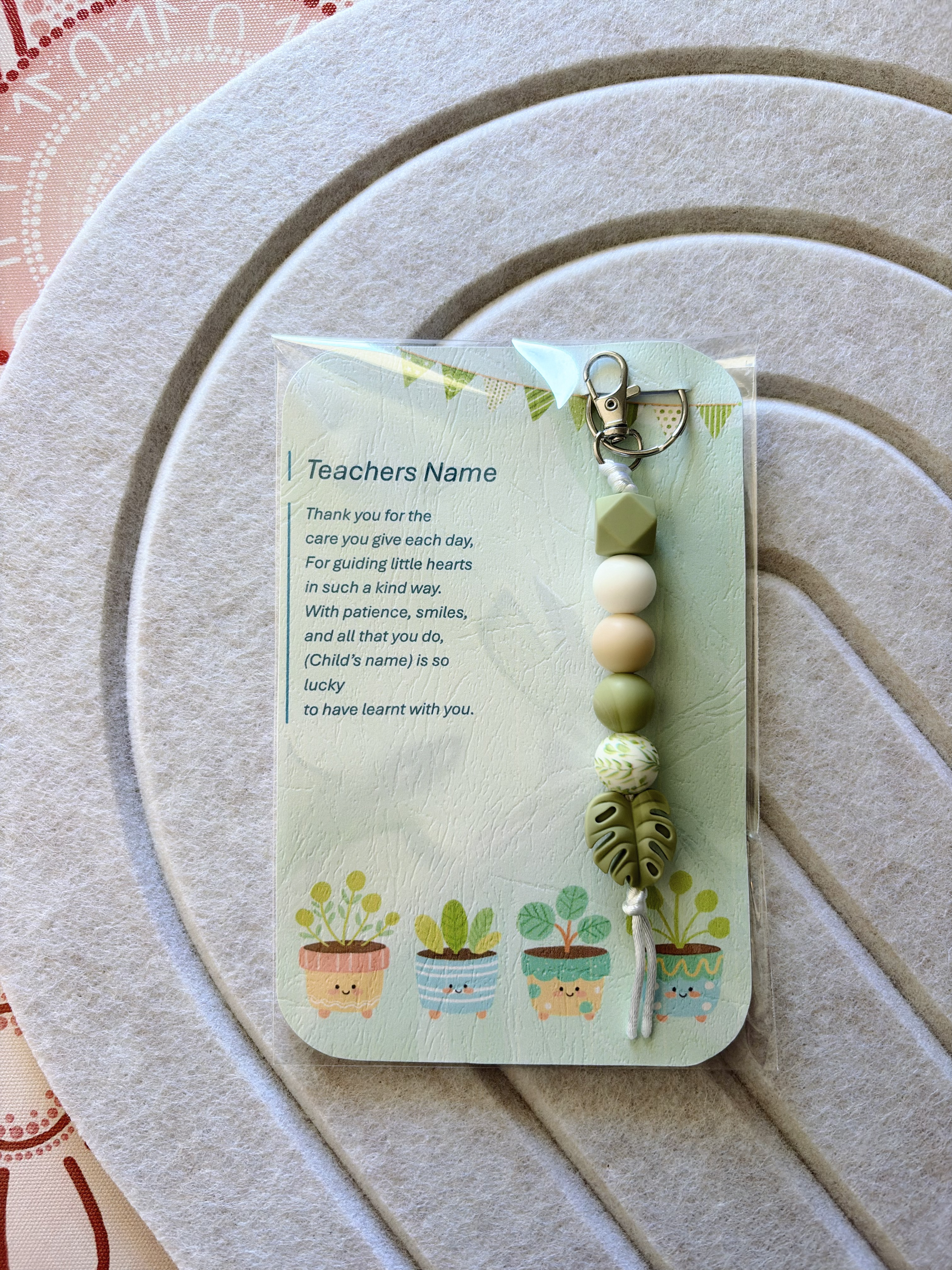 Thank you for helping me grow - Personalised Teacher/Educator Gift