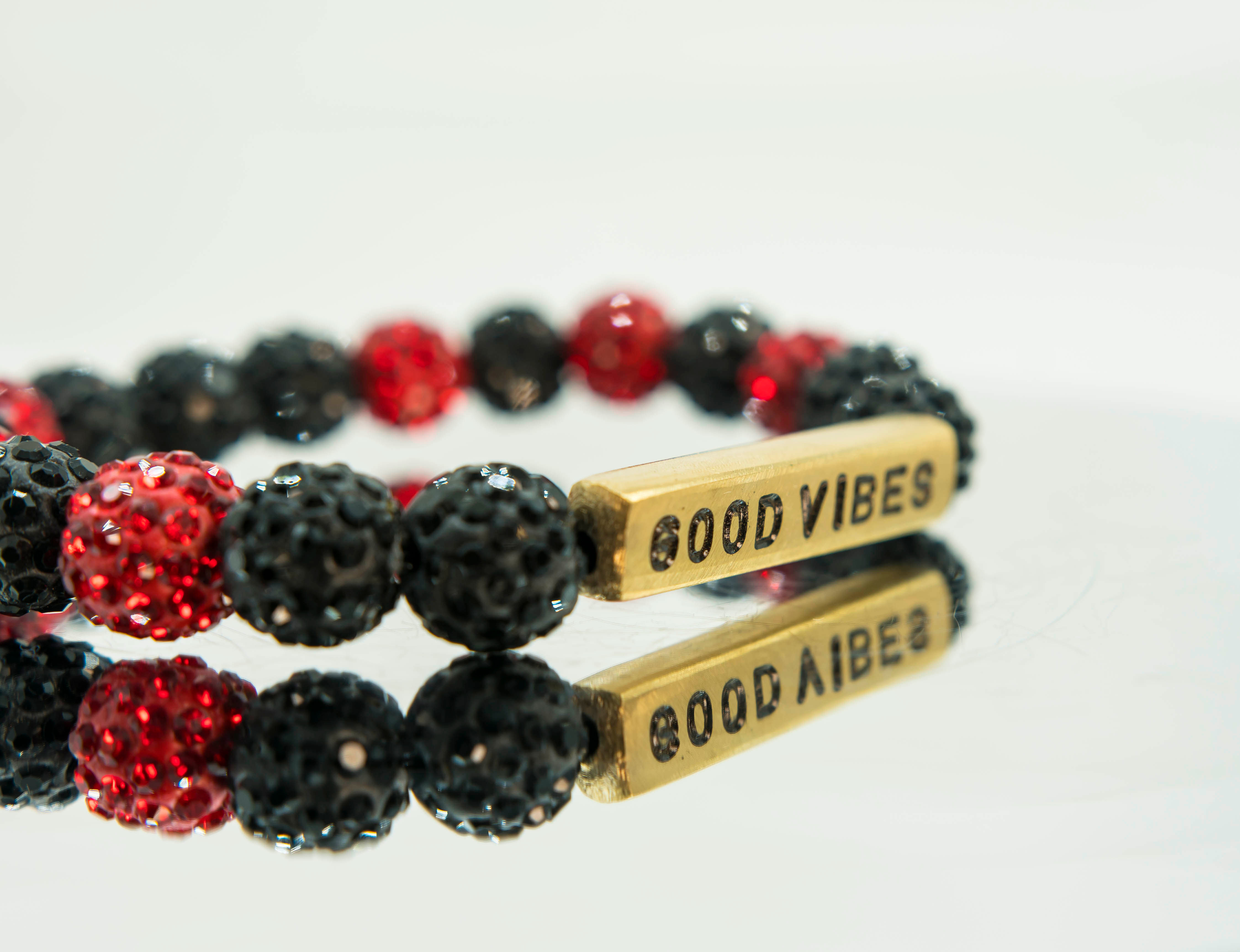 Good Vibes Motivation Afro Beads Bracelet