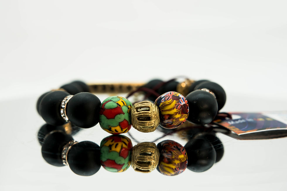 Thumbnail: Andrea Name Afro Beads Bracelet