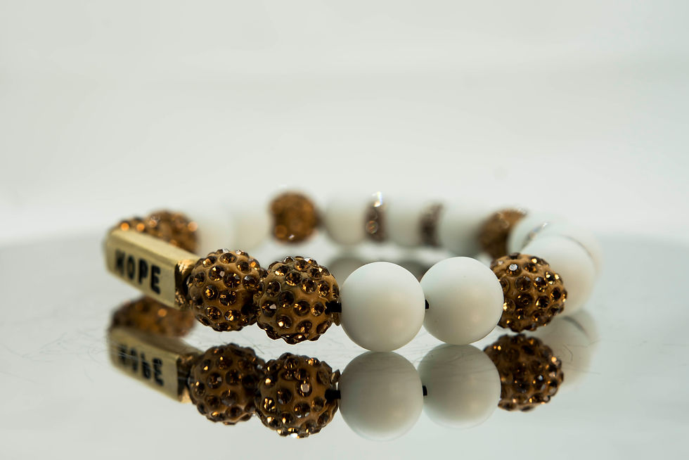 Thumbnail: Hope Motivation Afro Beads Bracelet